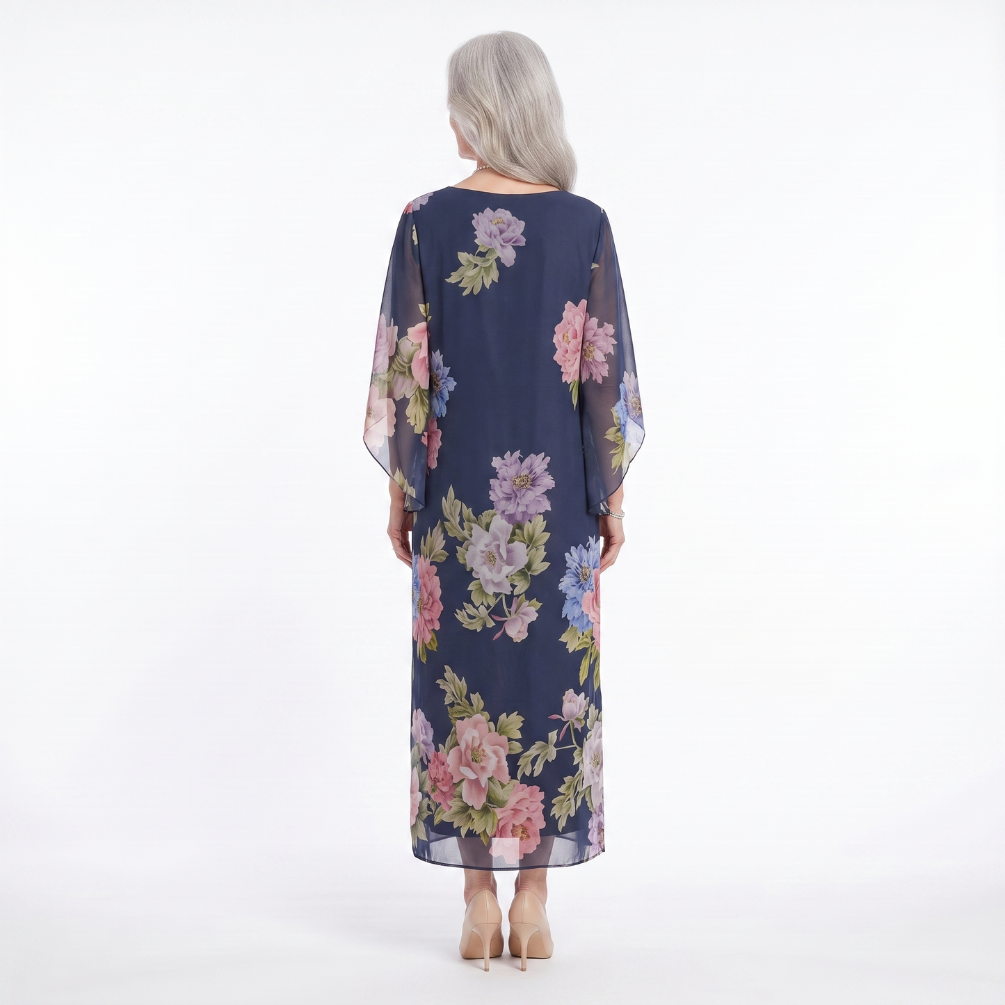 Josefine | Elegantes bedrucktes Sommerkleid
