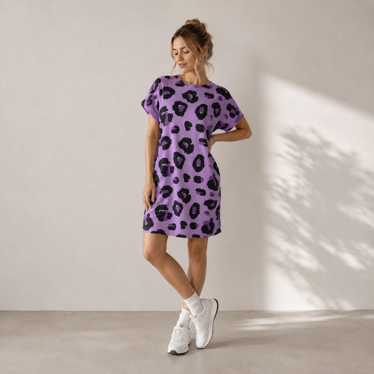 Leona | Elegantes Kleid mit Leopardenmuster