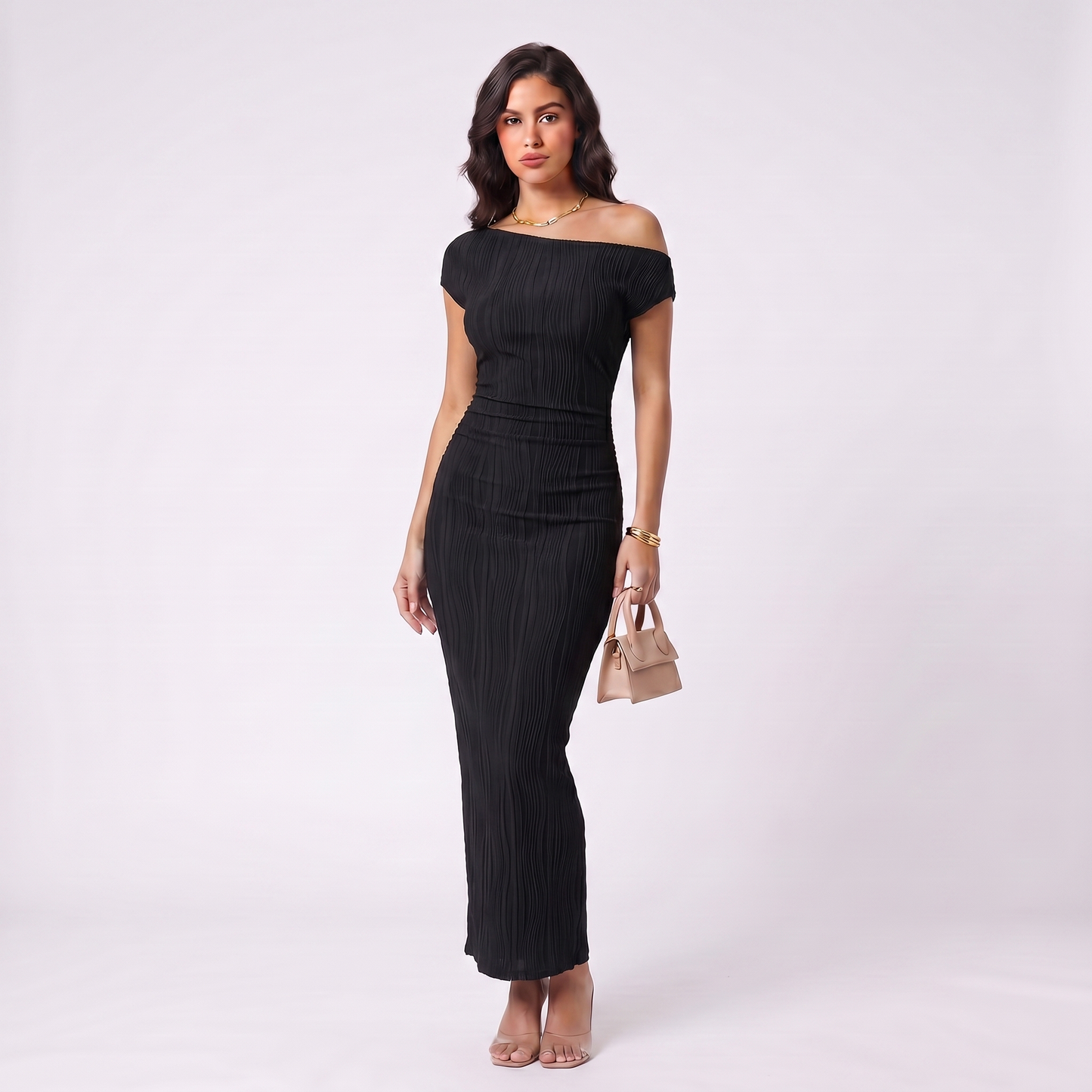 Aurelia | Elegantes schulterfreies Abendkleid