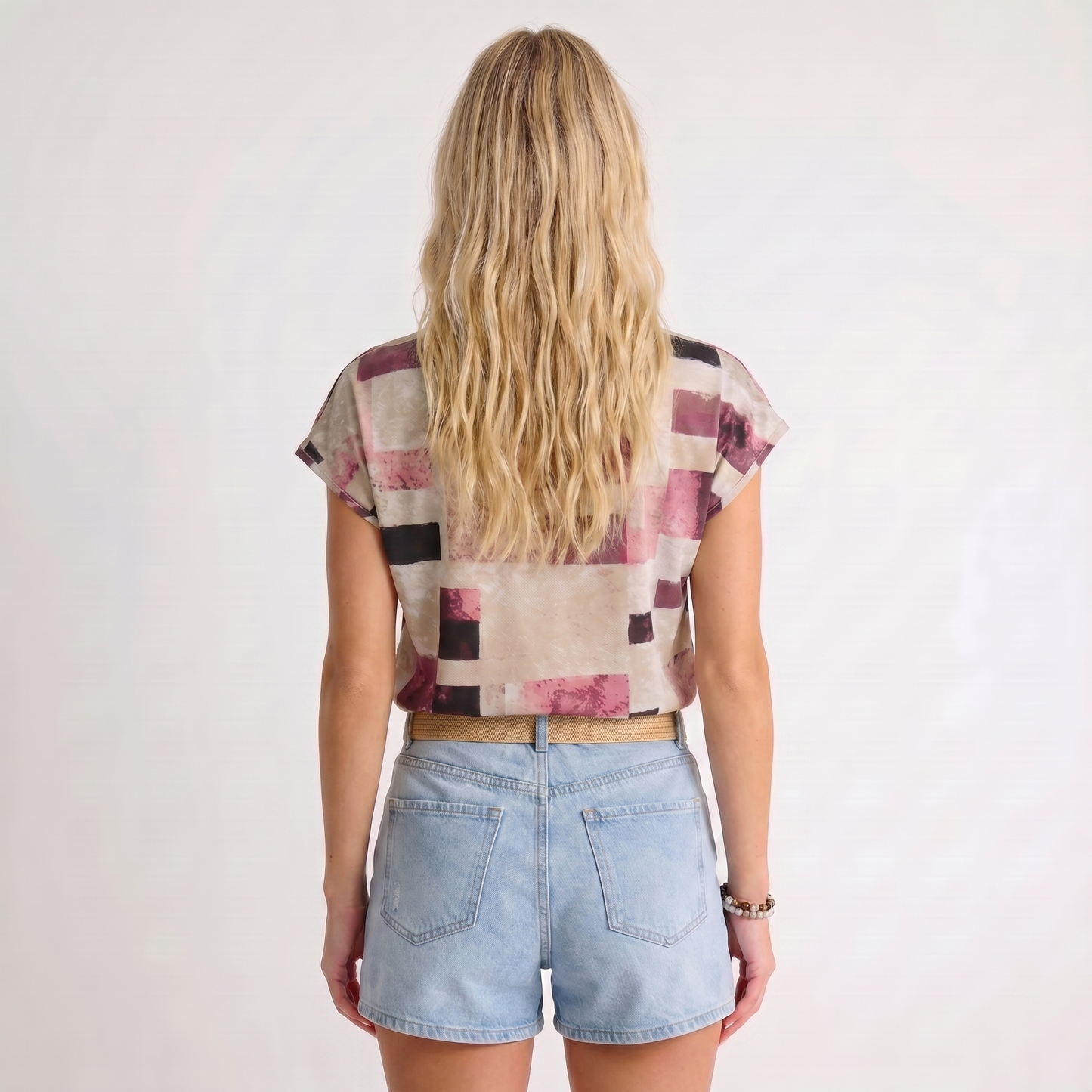 Carla | Elegantes T-Shirt mit Abstrakt-Muster
