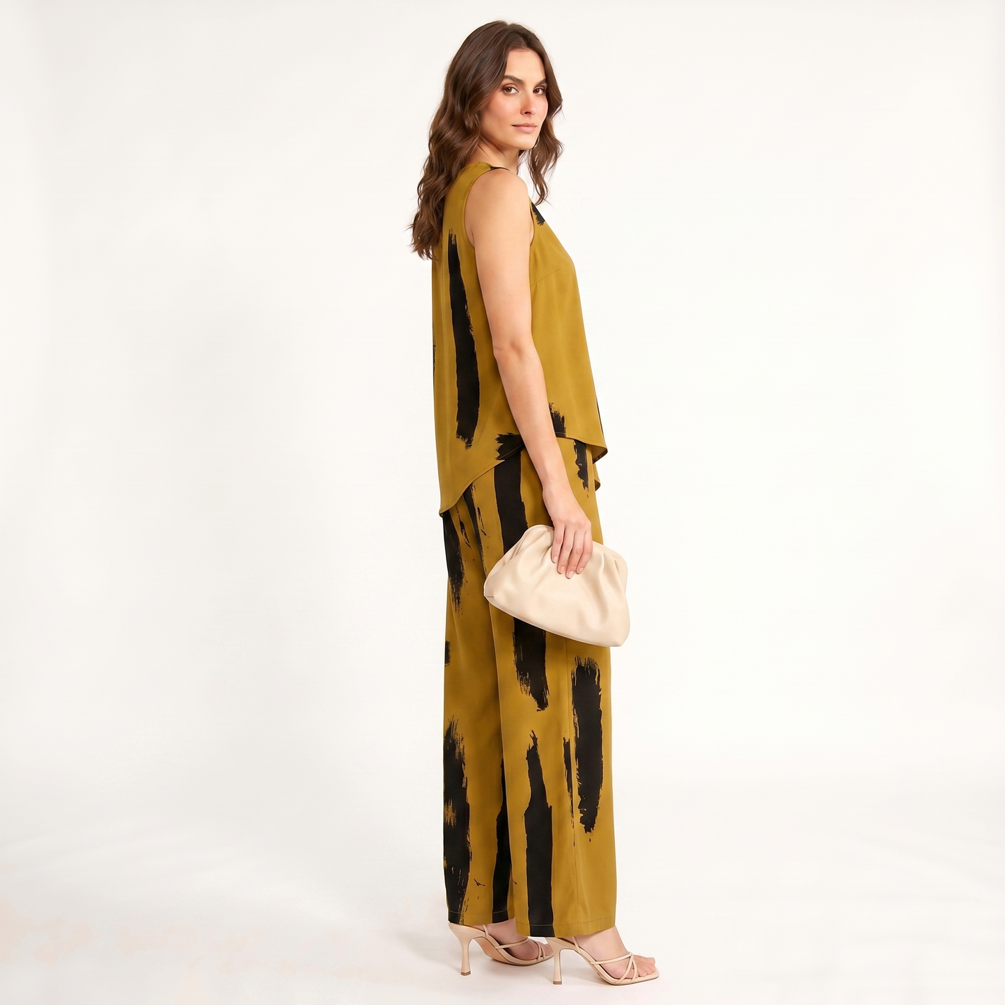 Sienna | Elegantes zweiteiliges Set mit Abstrakt-Print