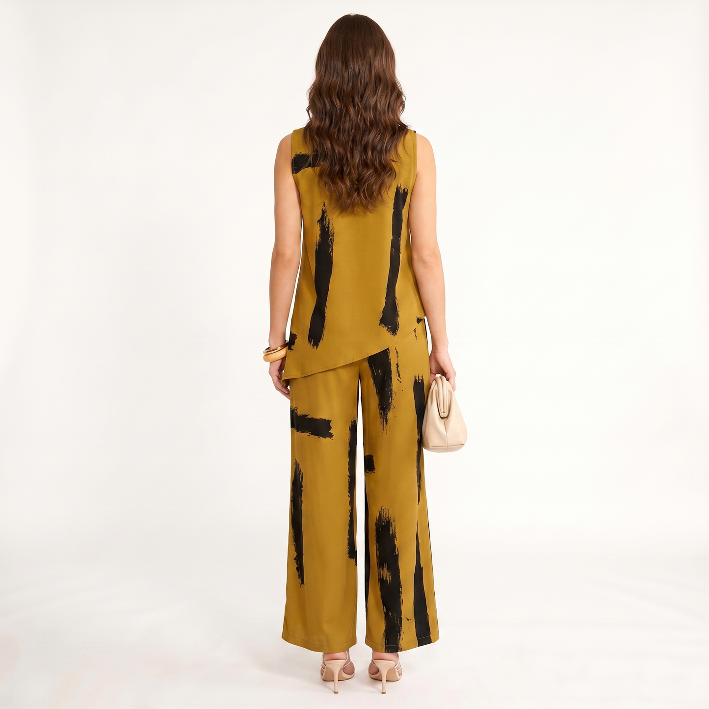 Sienna | Elegantes zweiteiliges Set mit Abstrakt-Print
