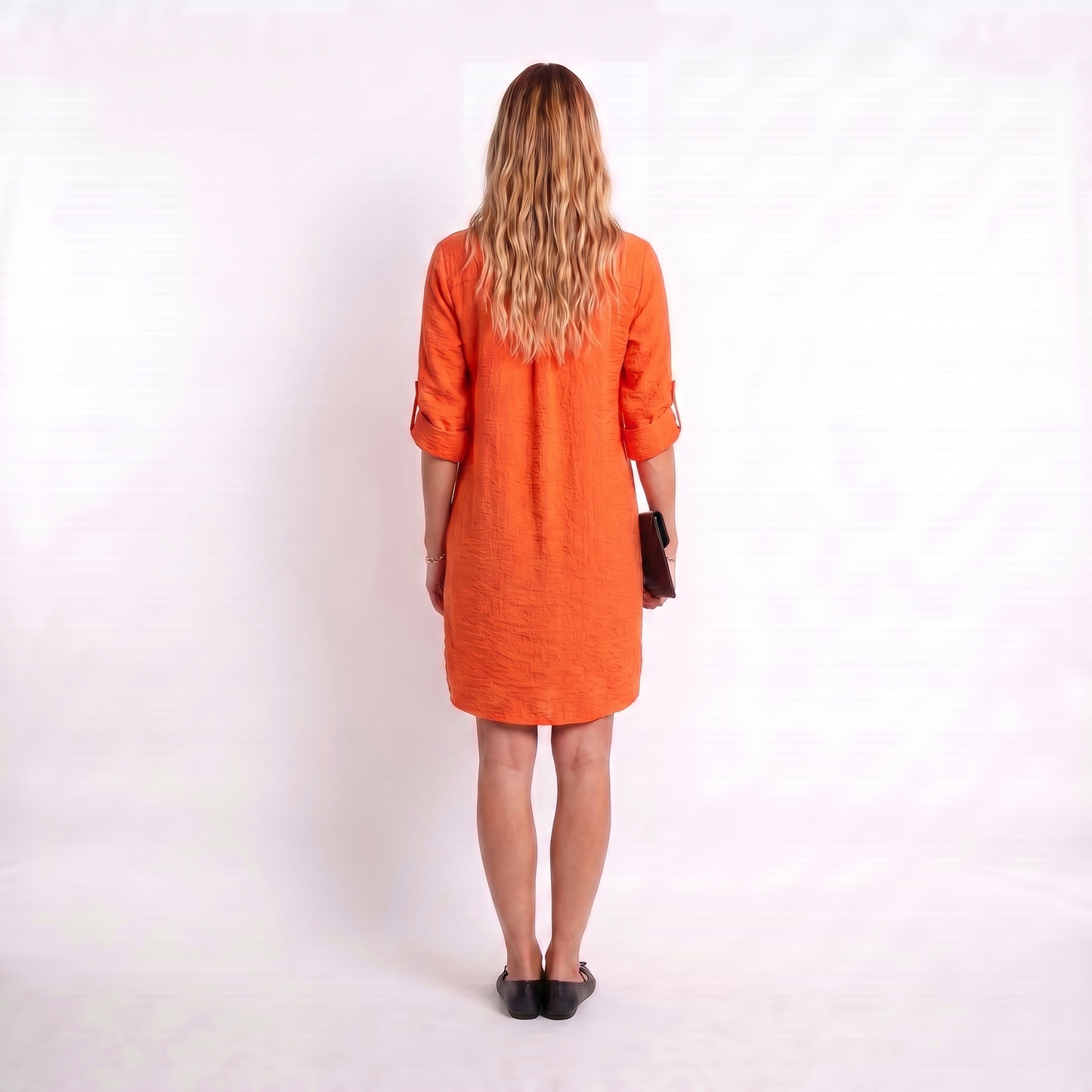 Malia | Texturiertes Sommerkleid mit Reißverschluss