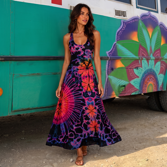 Ivy | Trägerkleid mit offenem Rücken