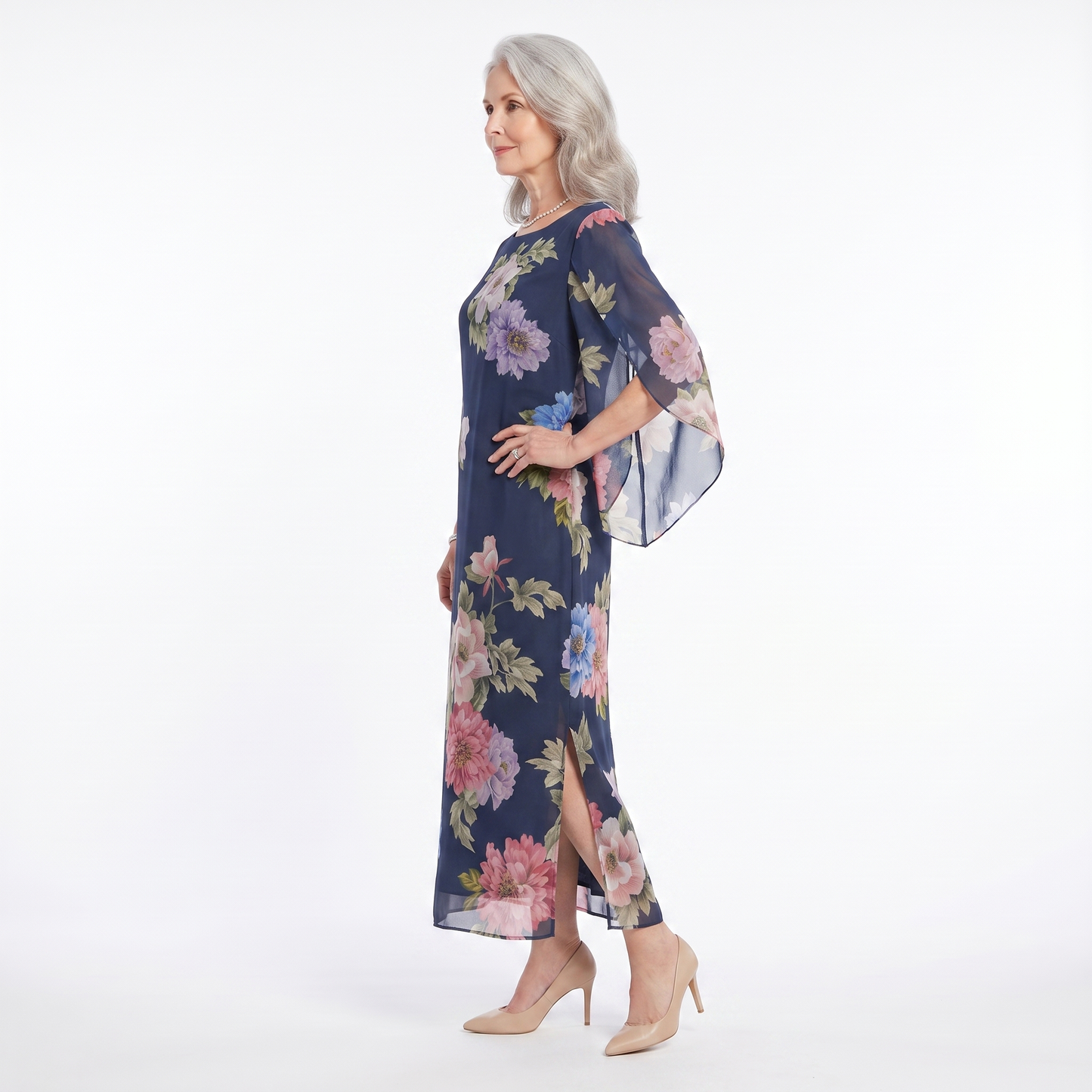 Josefine | Elegantes bedrucktes Sommerkleid